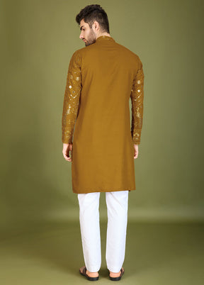 Yellow Viscose Kurta
