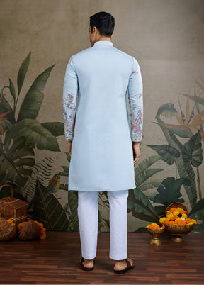 Blue Viscose Kurta
