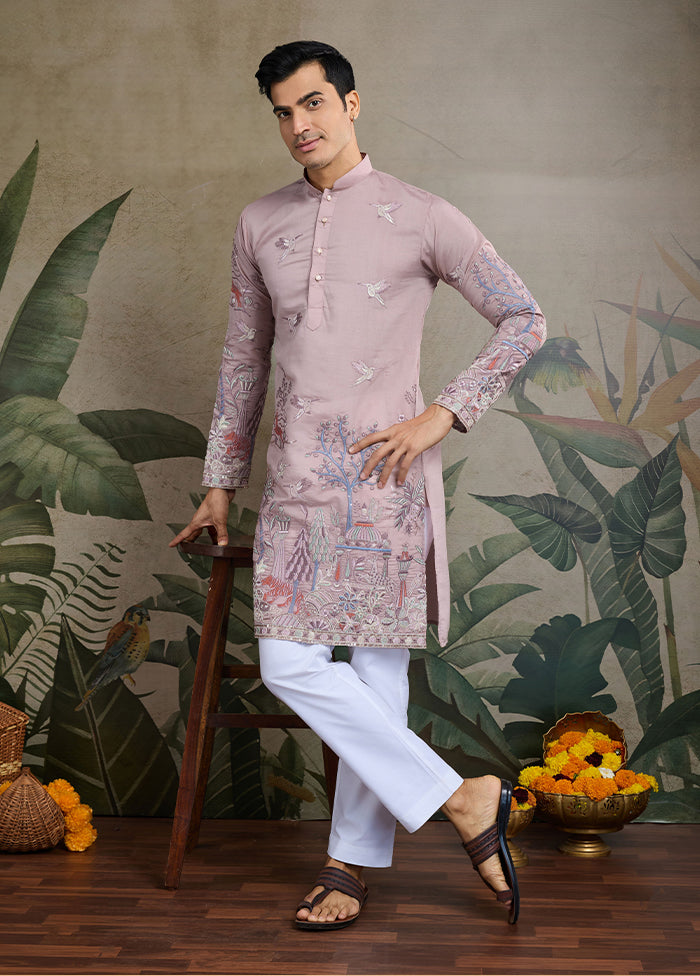 Purple Viscose Kurta