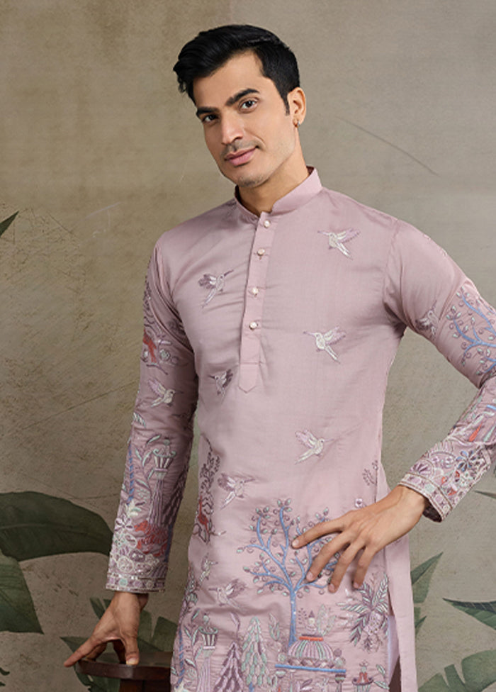 Purple Viscose Kurta