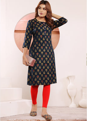 Blue Readymade Viscose Kurti