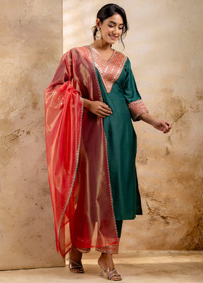 3 Pc Rama Readymade Viscose Dupatta Suit Set