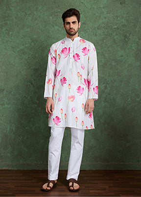 White Silk Kurta