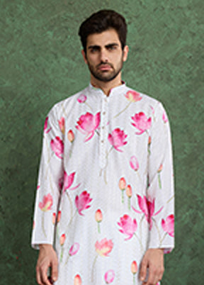 White Silk Kurta