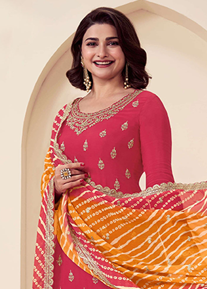 3 Pc Red Silk Suit Set