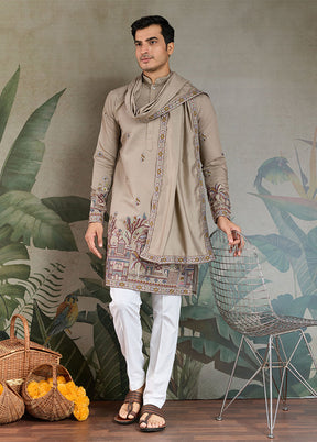 Multicolor Viscose Kurta & Pajama Set