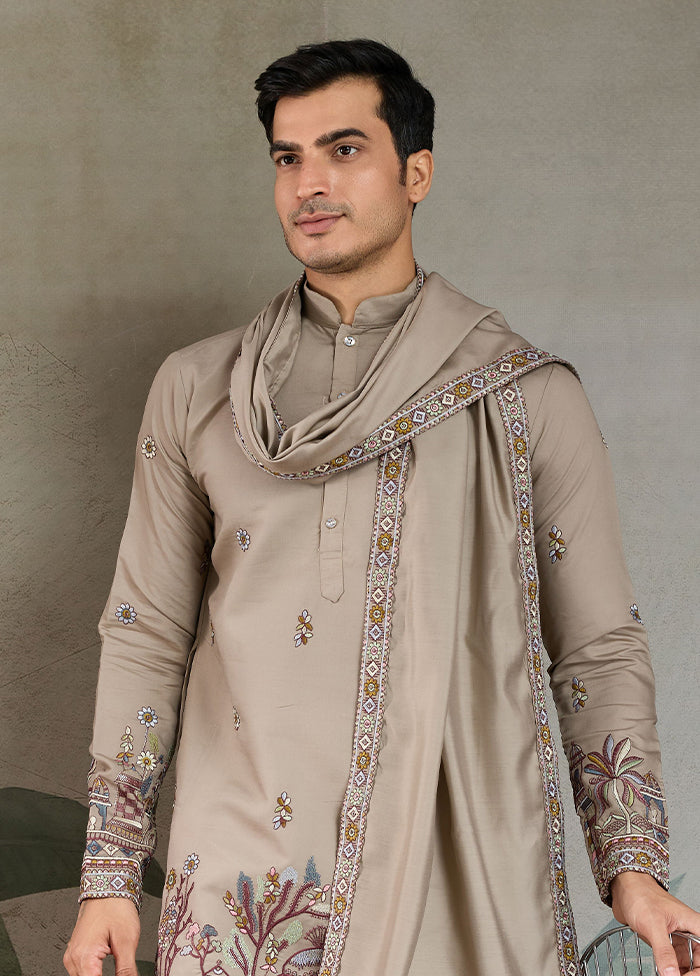 Multicolor Viscose Kurta & Pajama Set