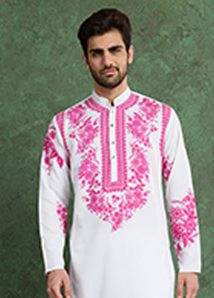 White Viscose Kurta