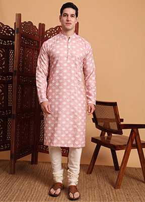 Pink Cotton Kurta
