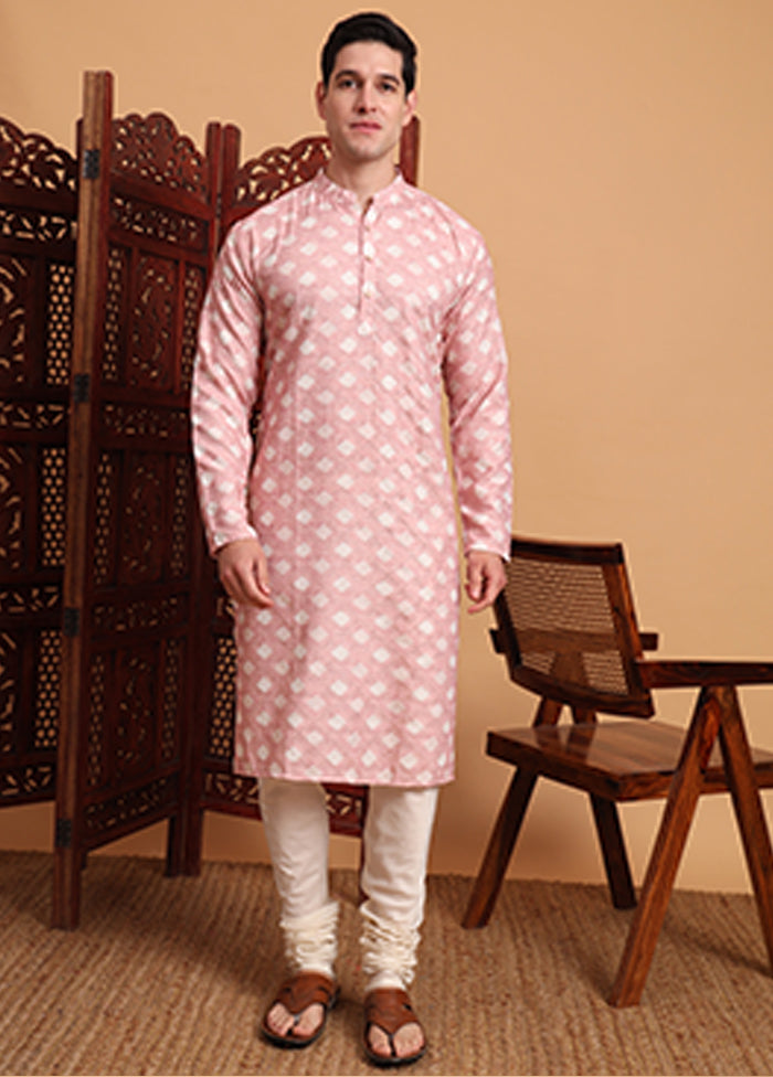 Pink Cotton Kurta