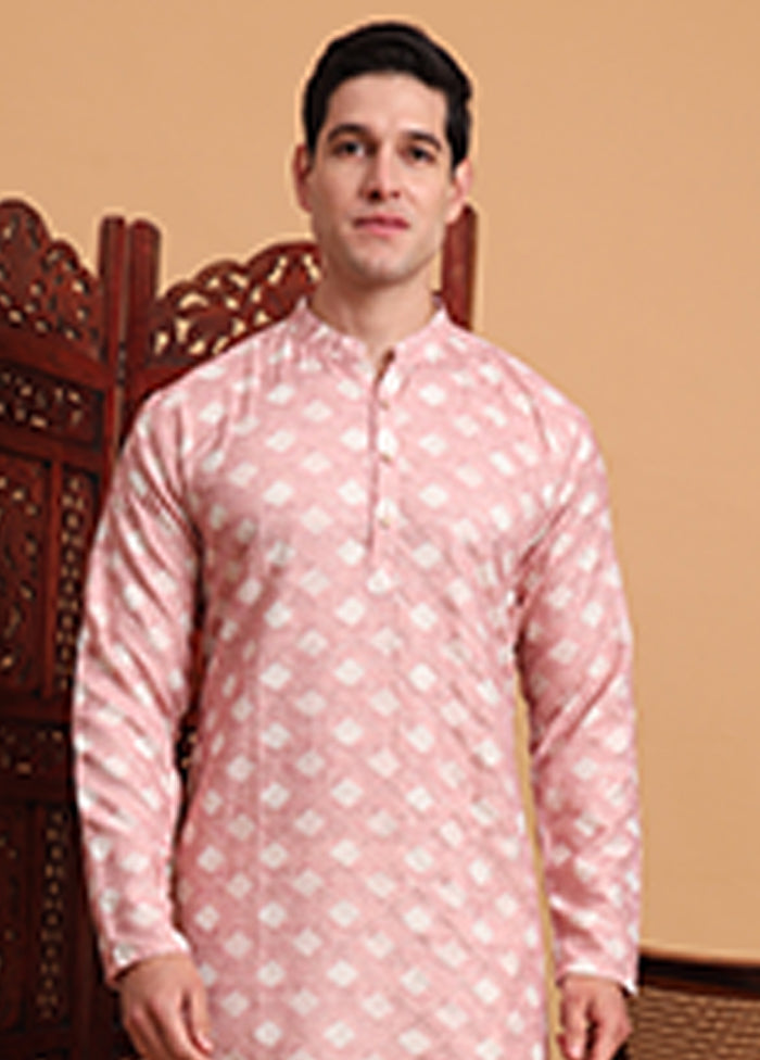 Pink Cotton Kurta