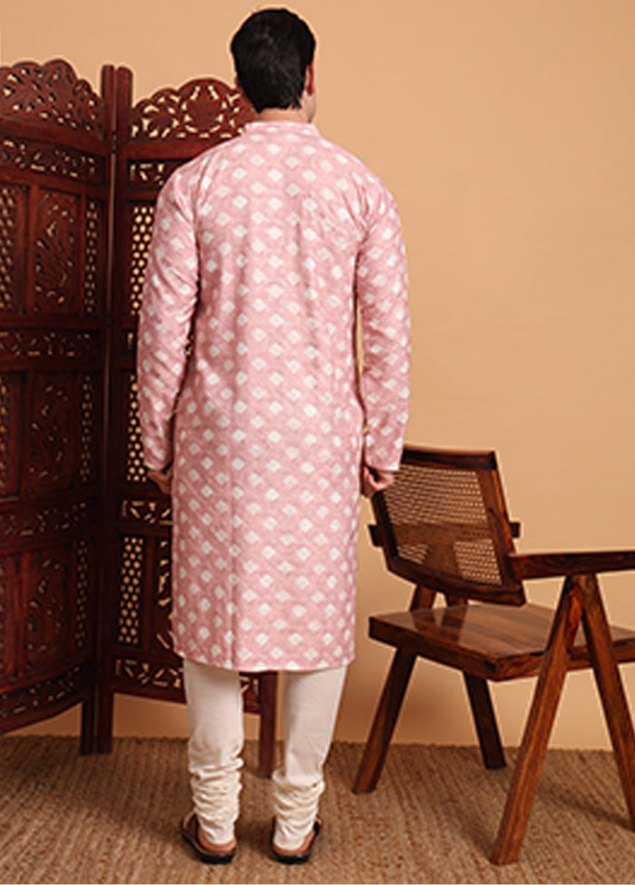 Pink Cotton Kurta