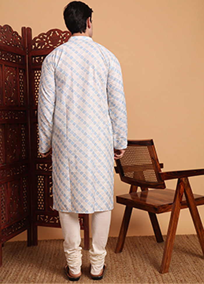 Blue Cotton Kurta