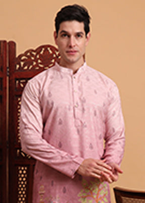 Pink Cotton Kurta