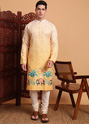 Yellow Cotton Kurta