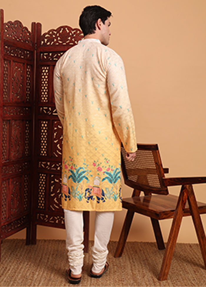 Yellow Cotton Kurta