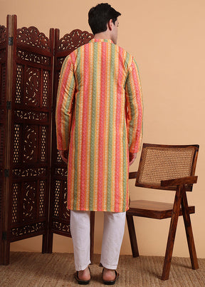 Yellow Silk Kurta & Pajama Set