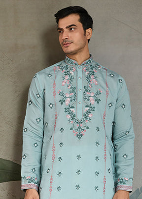 Blue Viscose Kurta