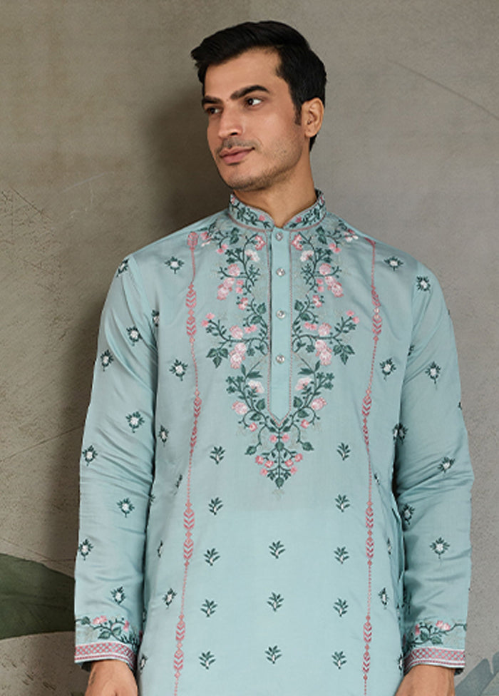 Blue Viscose Kurta