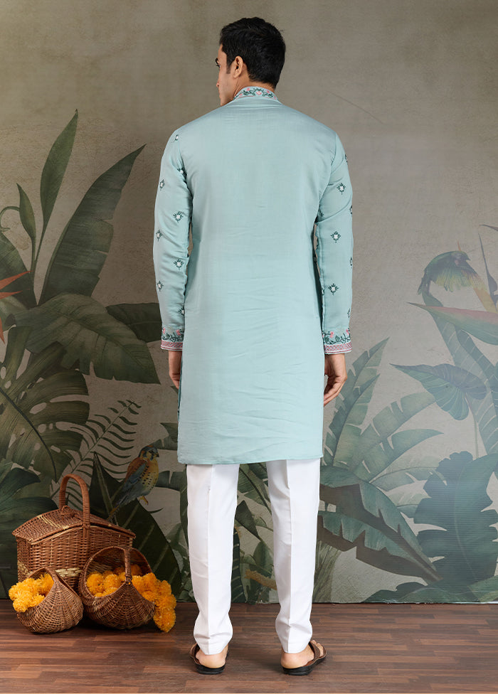 Blue Viscose Kurta