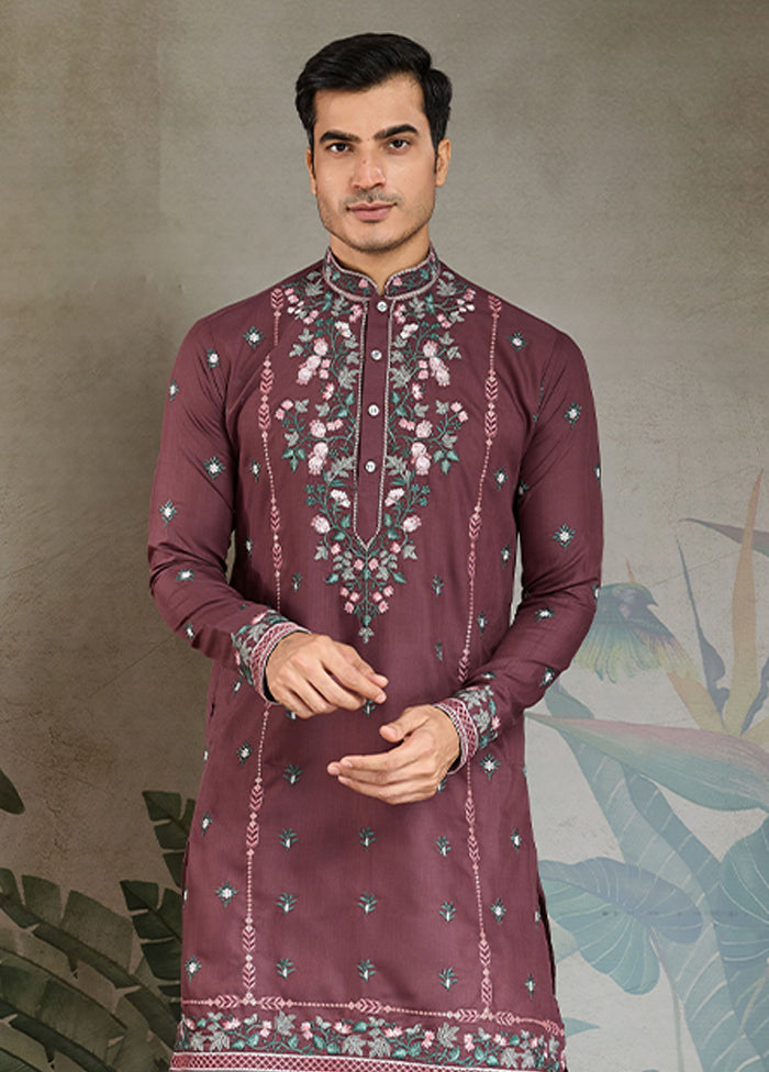 Brown Viscose Kurta