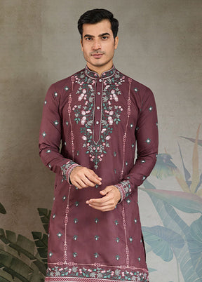 Brown Viscose Kurta