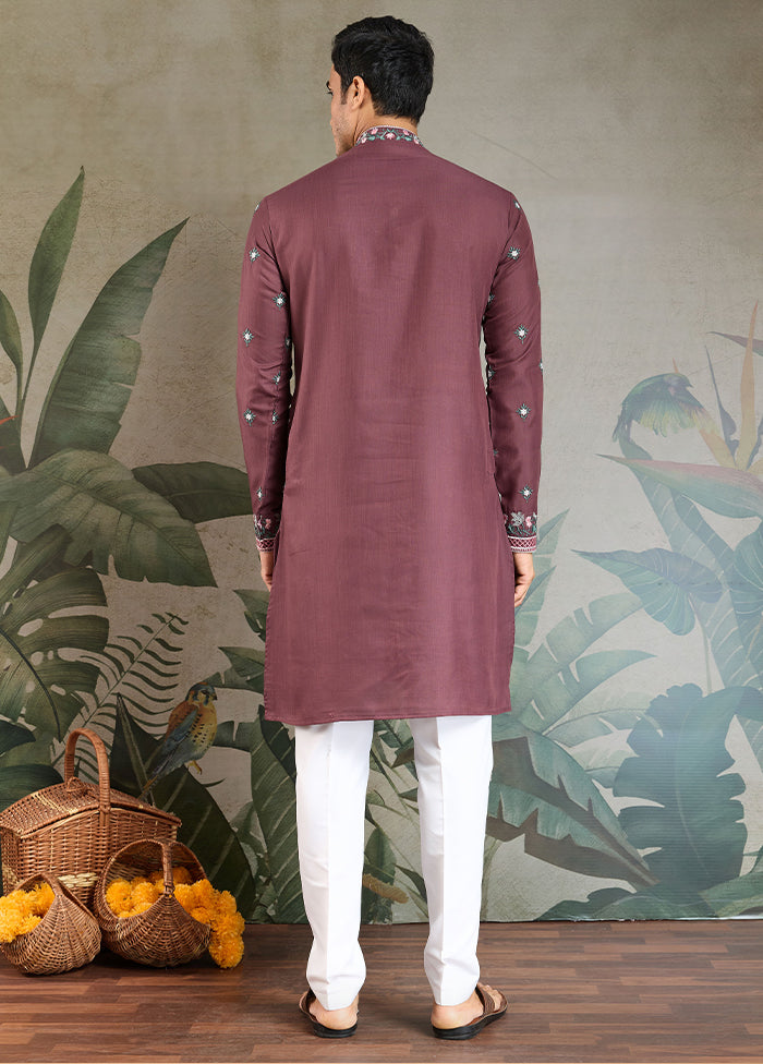 Brown Viscose Kurta