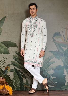White Viscose Kurta