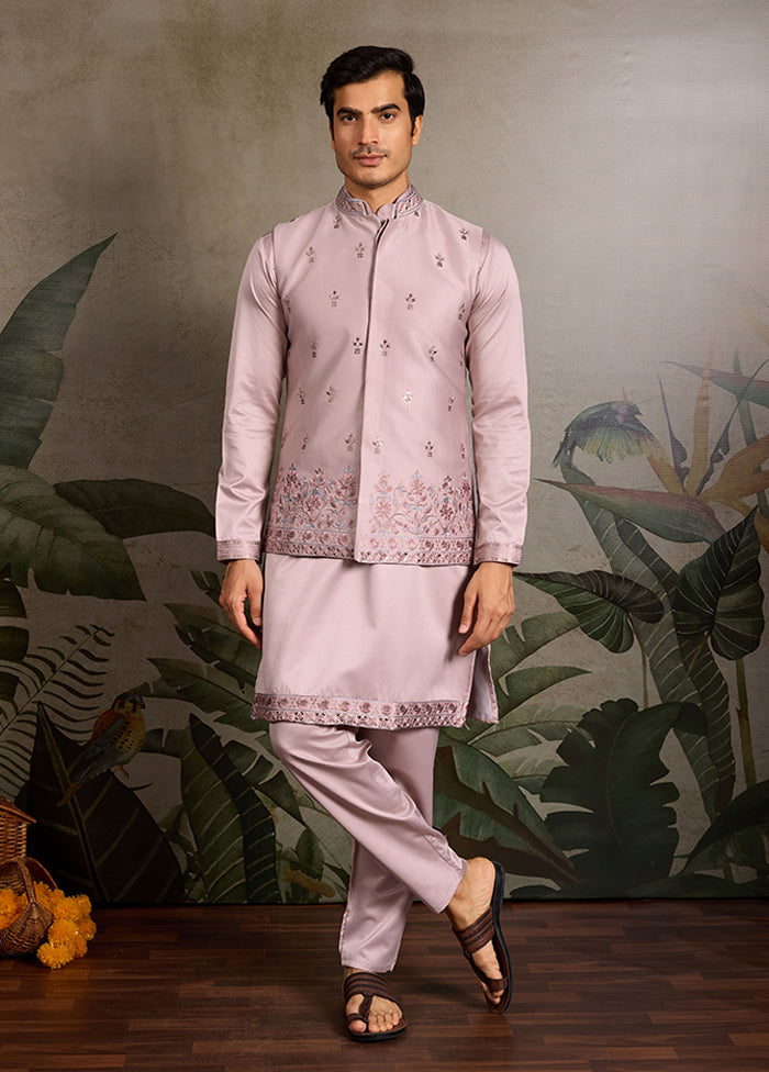 Pink Silk Kurta & Pajama Set