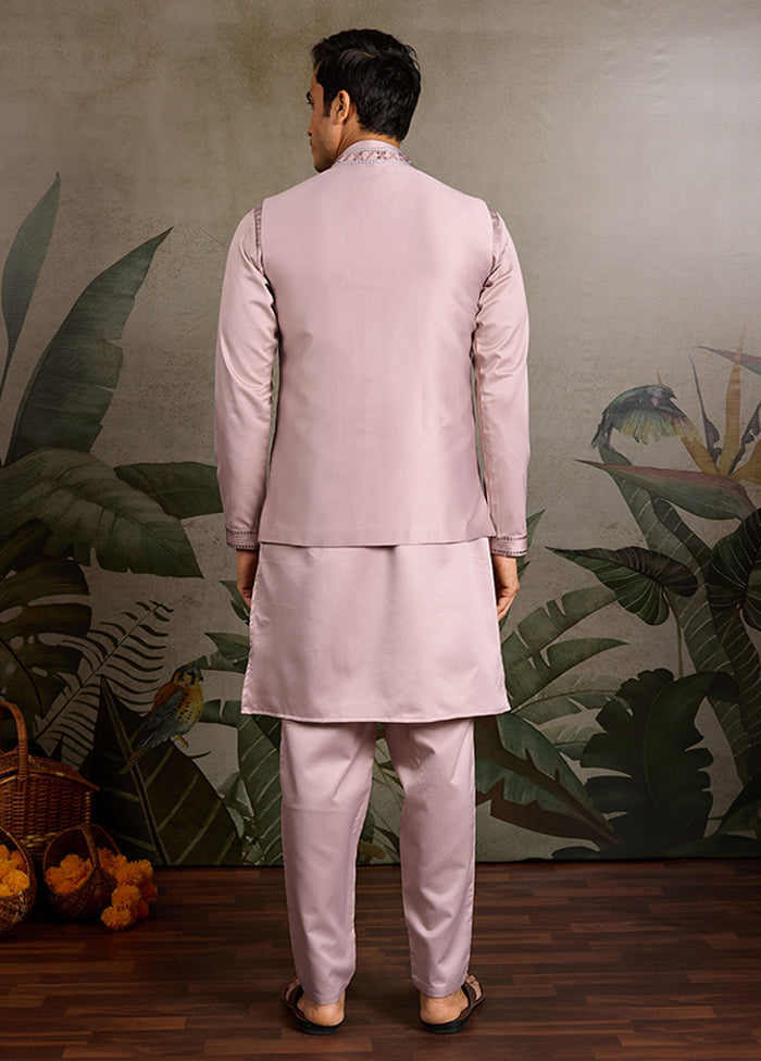 Pink Silk Kurta & Pajama Set