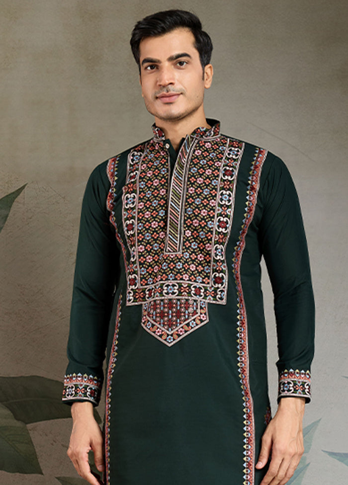 Green Viscose Kurta