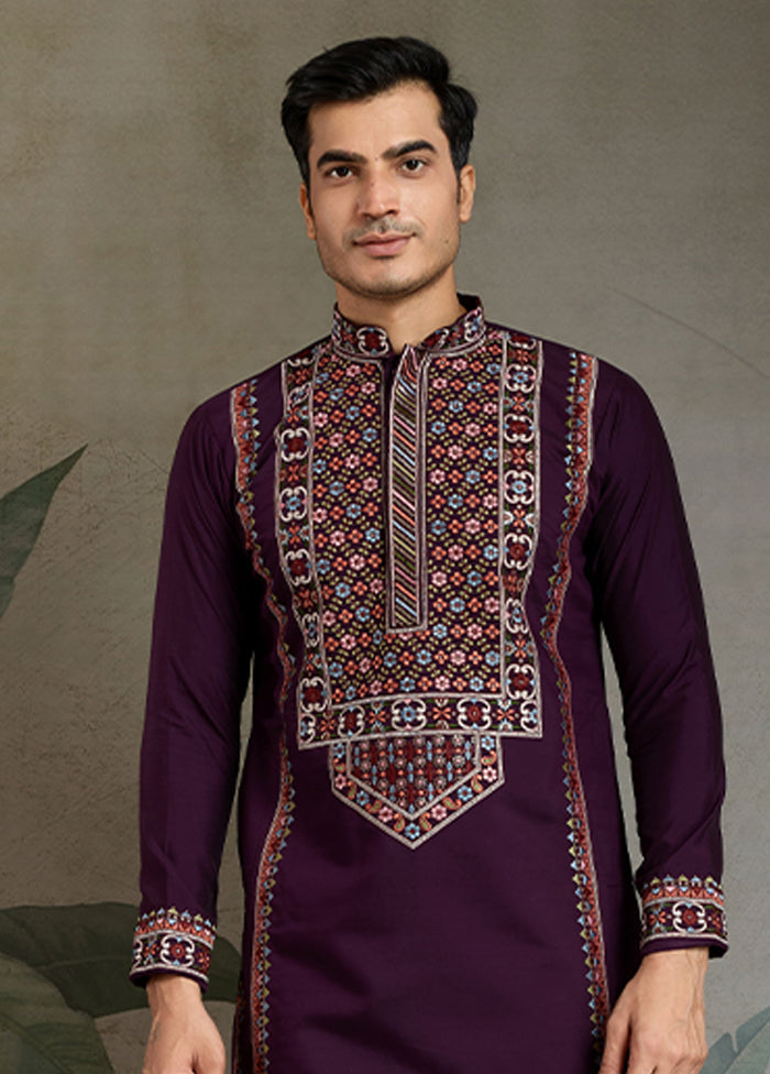 Purple Viscose Kurta