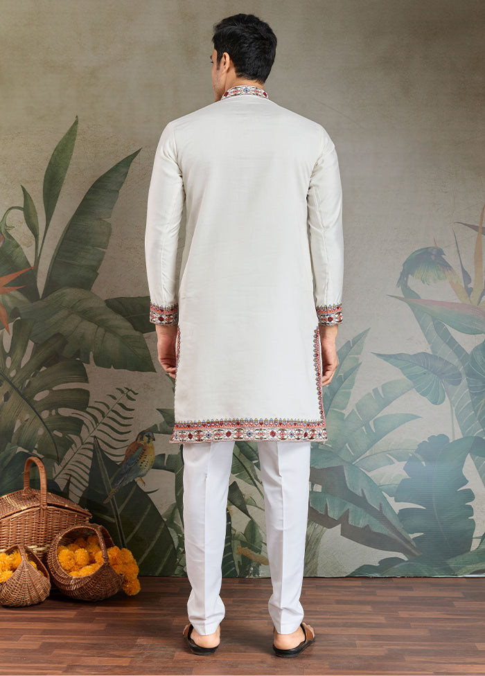 White Viscose Kurta