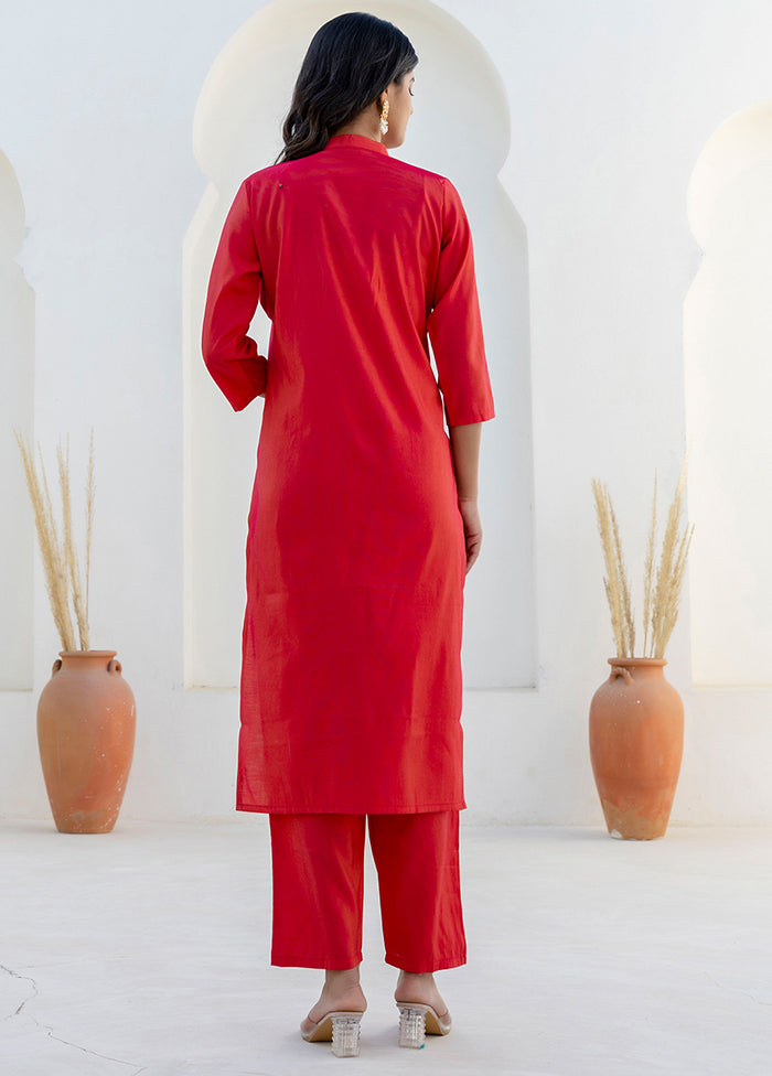 3 Pc Pink Silk Suit Set