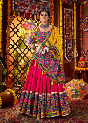 Multicolor Cotton Dupatta Lehenga Set