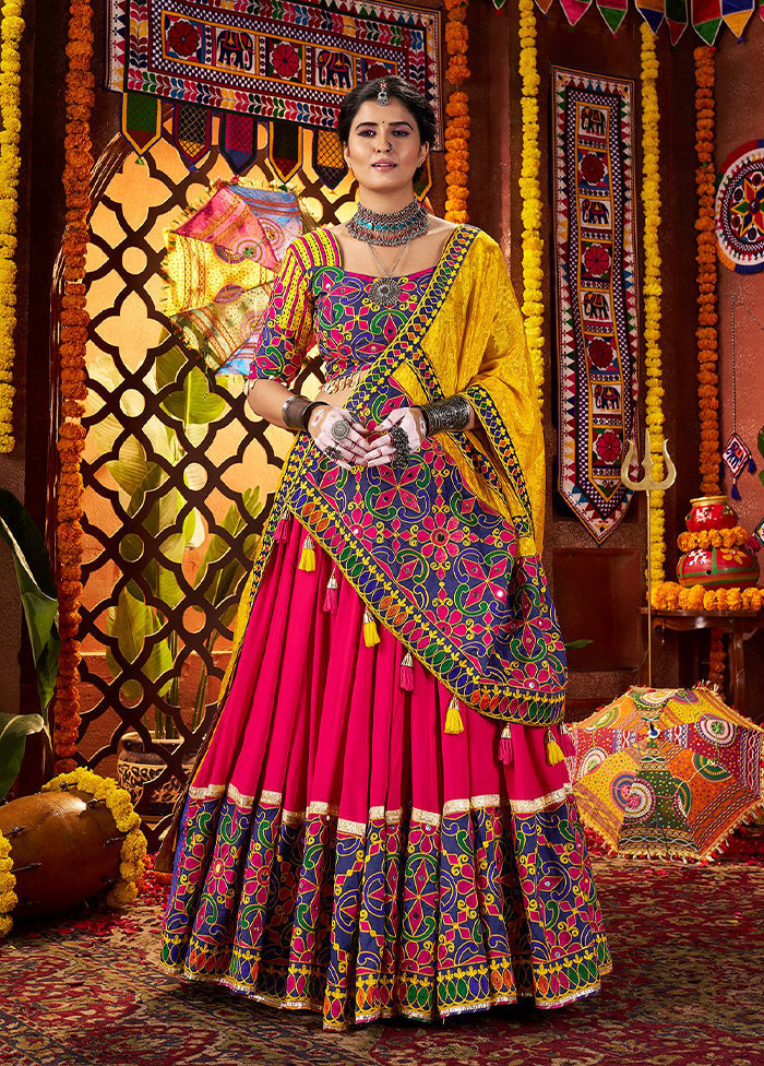 Multicolor Cotton Dupatta Lehenga Set