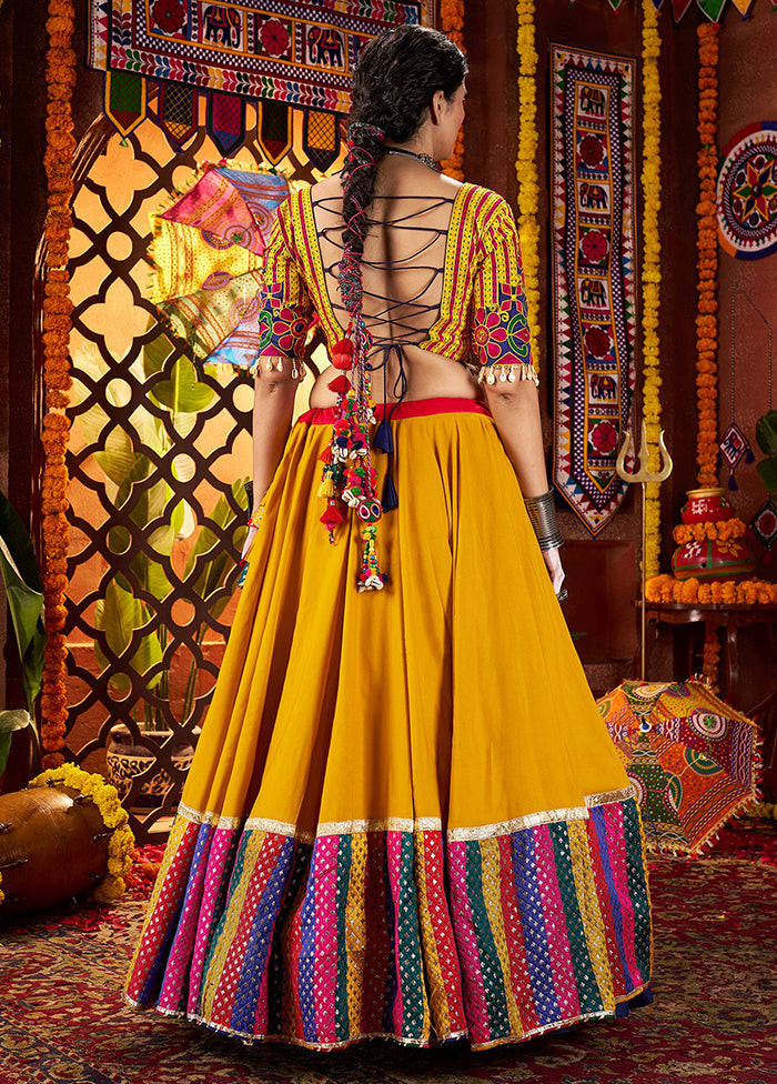 Multicolor Cotton Dupatta Lehenga Set