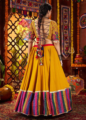 Multicolor Cotton Dupatta Lehenga Set