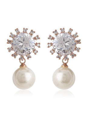 Estele American diamond earrings for women - Indian Silk House Agencies