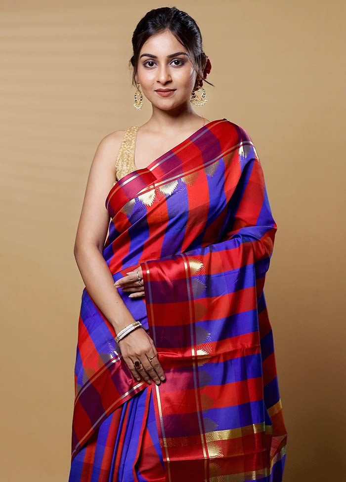 Multicolor Cotton Saree With Blouse Piece