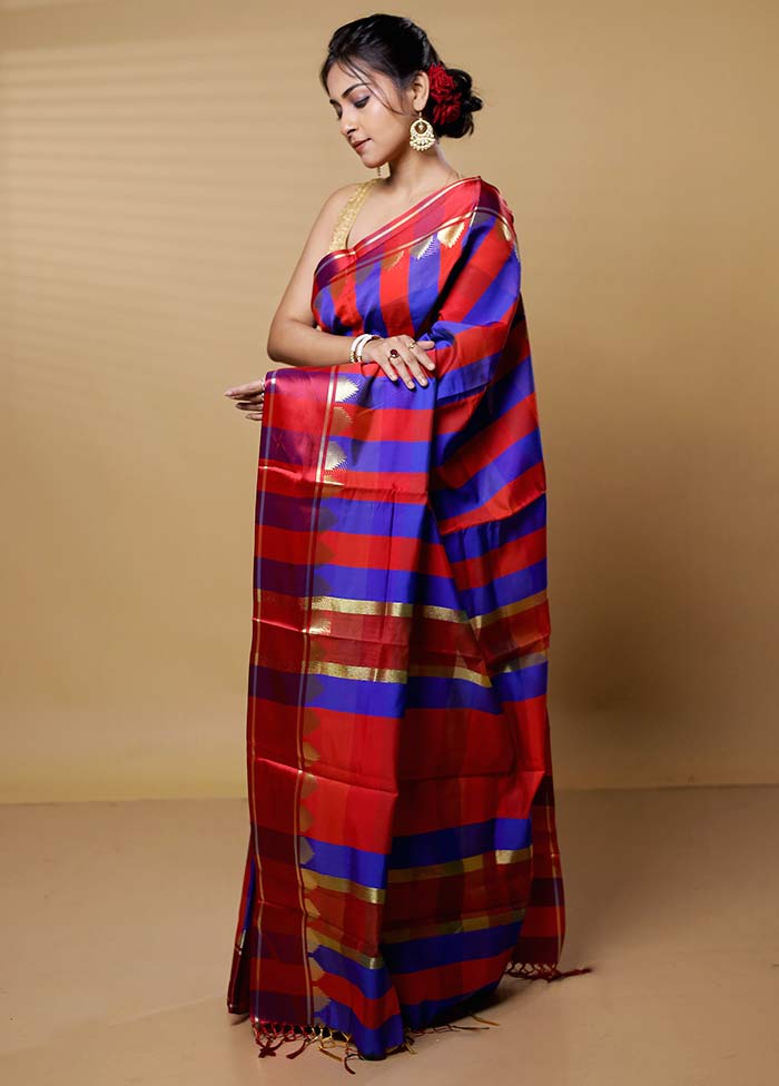 Multicolor Cotton Saree With Blouse Piece