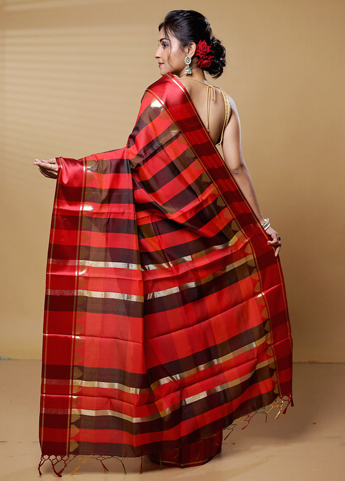 Multicolor Cotton Saree With Blouse Piece