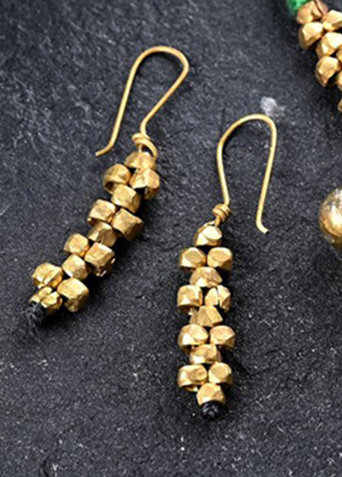 Black Brass Button Closure Pendant Set - Indian Silk House Agencies