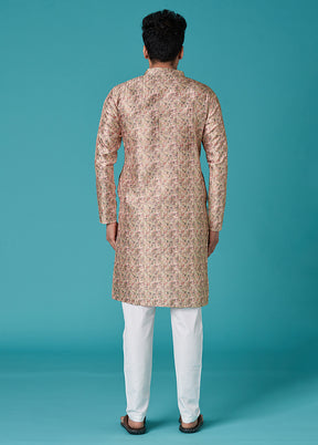 Multicolor Sequence Work Silk Kurta