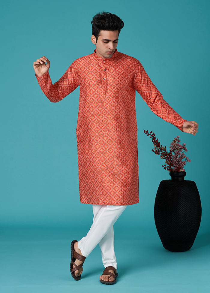 Multicolor Sequence Work Silk Kurta