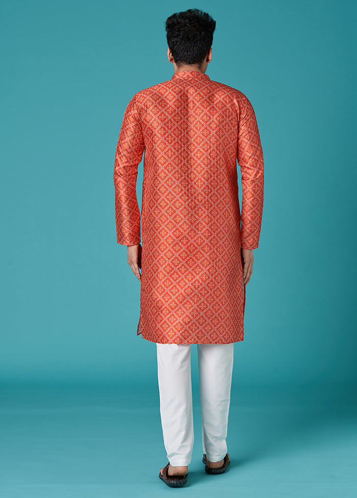 Multicolor Sequence Work Silk Kurta