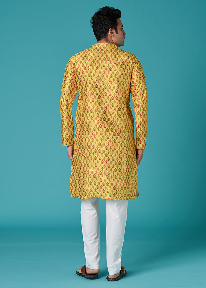 Multicolor Sequence Work Silk Kurta