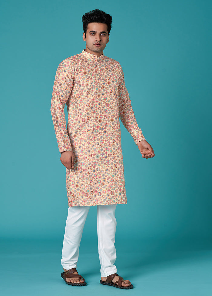 Multicolor Sequence Work Silk Kurta