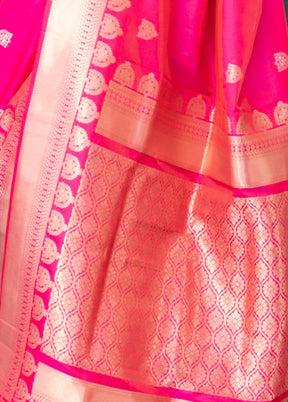 Rani Dupion Silk Saree With Blouse Piece