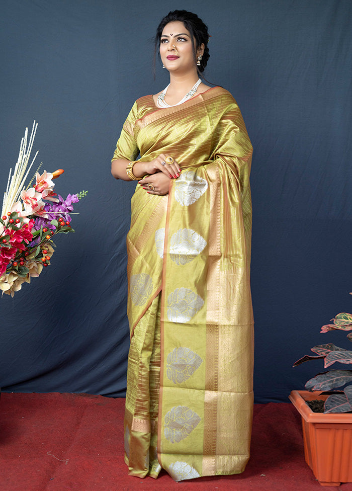 Mustard Silk Saree With Blouse Piece